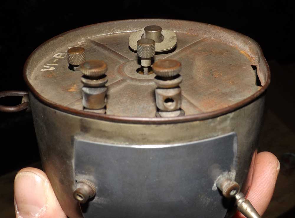 Eastman Timer back showing wire connectors